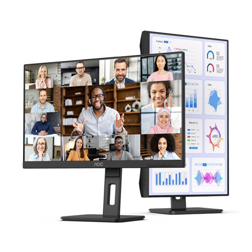 알파스캔 AOC Q27P3 QHD USB-C 도킹스테이션 데이지체인 멀티스탠드 무결점