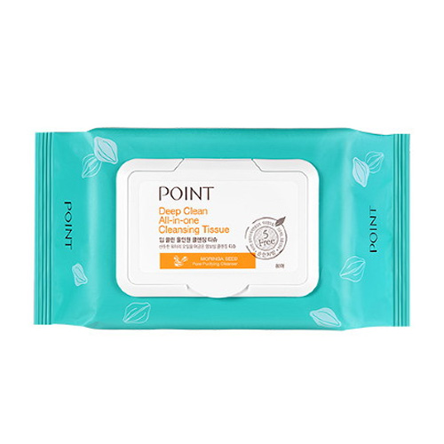 포인트 딥클린 올인원 클렌징 티슈 80매