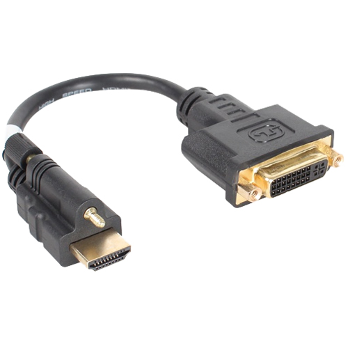 강원전자 NETmate DVI to HDMI(Lock) 케이블 젠더 0.2m(NM-HD01L)