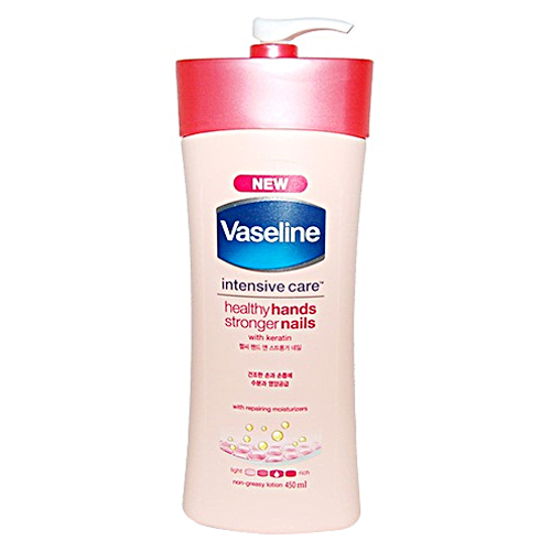  유니레버 바세린 인텐시브 케어 헬씨 핸드&스트롱거 네일 450ml [2개]