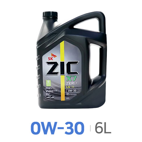SK엔무브 ZIC 제로 X7 LS 0W30 6L
