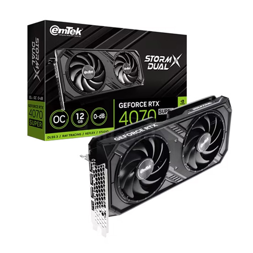 이엠텍  지포스 RTX 4070 SUPER STORM X Dual OC D6X 12GB