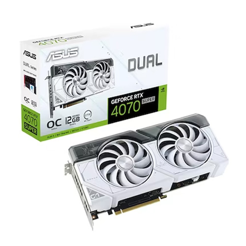 DUAL  지포스 RTX 4070 SUPER O12G OC D6X 12GB White 인텍앤컴퍼니