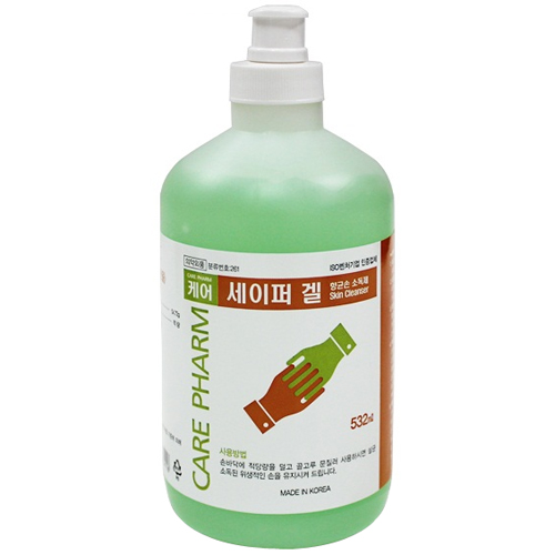 케어팜 세이퍼 겔 손 소독 세정제 532ml