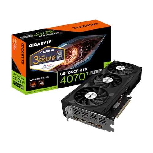 GIGABYTE  지포스 RTX 4070 Ti SUPER WINDFORCE OC D6X 16GB 피씨디렉트