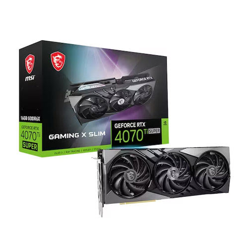MSI  지포스 RTX 4070 Ti SUPER 게이밍 X 슬림 D6X 16GB 트라이프로져3