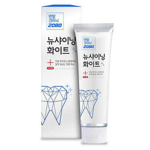 애경 2080 덴탈클리닉 뉴 샤이닝 화이트 치약 120g