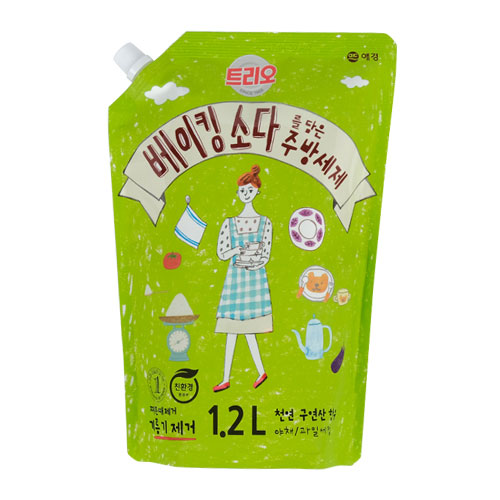 트리오 베이킹소다를 담은 주방세제 1.2L