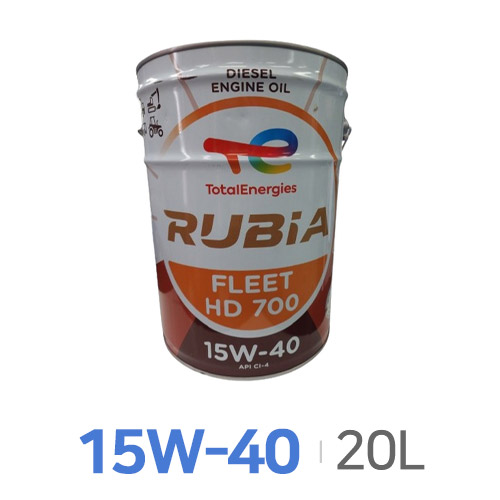 토탈  루비아 플릿 HD 700 15W40 20L