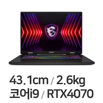 MSI 소드 17 HX B14VGKG-i9 QHD 64GB램
