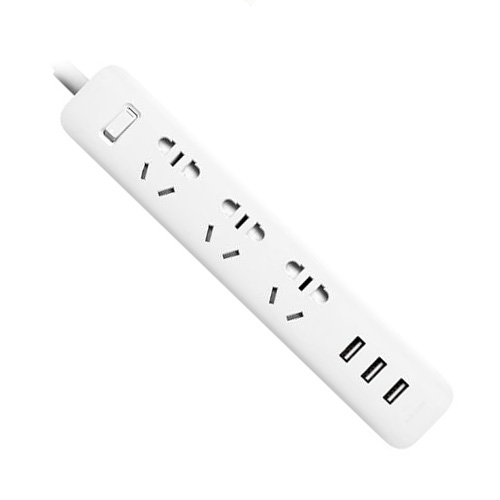 샤오미  3구 메인스위치 USB 멀티탭 해외구매