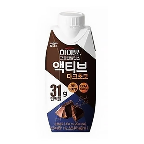 일동후디스 하이뮨 프로틴 밸런스 액티브 다크초코 330ml