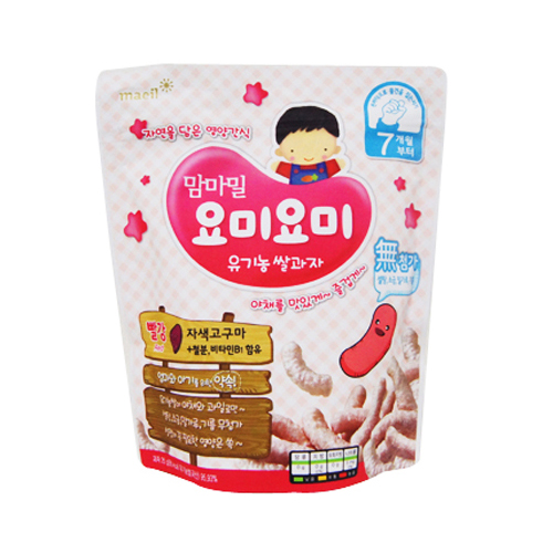 매일유업 맘마밀 요미요미 유기농 쌀과자 7개월부터 빨강 25g [8개] - 에누리 가격비교