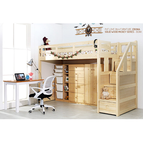 에보니아 미키 키높이 벙커침대 S