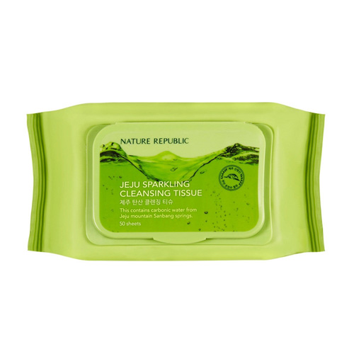 네이처리퍼블릭 제주 탄산 클렌징 티슈 50매