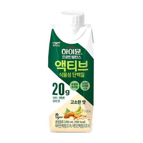 일동후디스 하이뮨 프로틴 밸런스 액티브 식물성 단백질 250ml