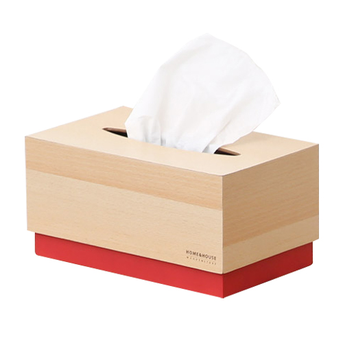 홈앤하우스 비치우드 원목 티슈케이스