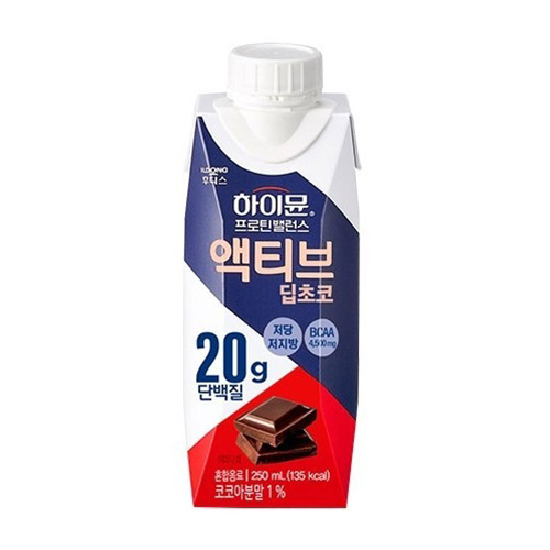 일동후디스 하이뮨 프로틴 밸런스 액티브 초코 250ml
