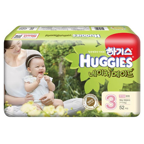  하기스 2016 네이처메이드 밴드형 3단계 중형-여아용 [312매]