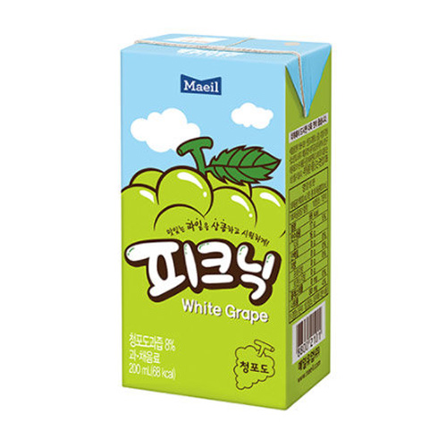 매일유업 피크닉 청포도 200ml