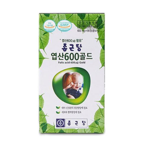 종근당건강 엽산 600 골드 90정