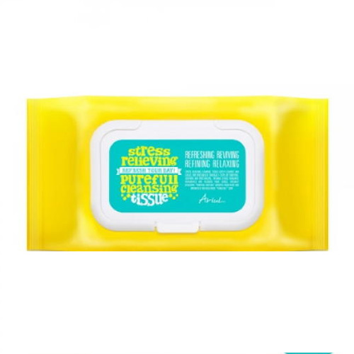 스트레스 릴리빙 퓨어풀 클렌징 티슈 80매[1팩] 이미지 13255326