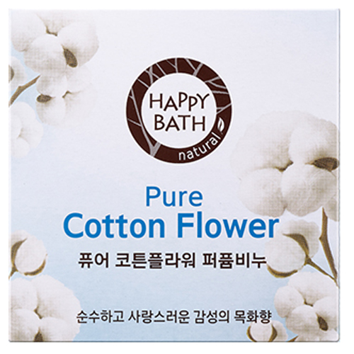 해피바스 퓨어 코튼플라워 퍼퓸 비누 100g