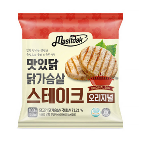 국일에프앤비 맛있닭 닭가슴살 스테이크 오리지널 100g [1개]