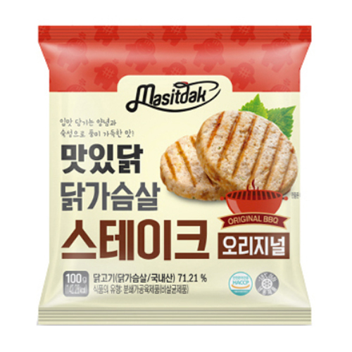 랭킹닭컴 맛있닭 닭가슴살 스테이크 오리지널 100g
