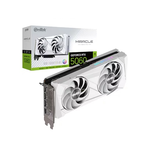 이엠텍 지포스 RTX 5060 MIRACLE WHITE D7 8GB
