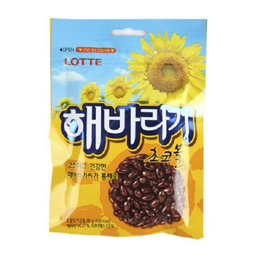 롯데제과  해바라기 초코볼 80g