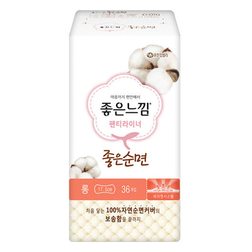 좋은느낌 좋은순면 팬티라이너 롱 36개