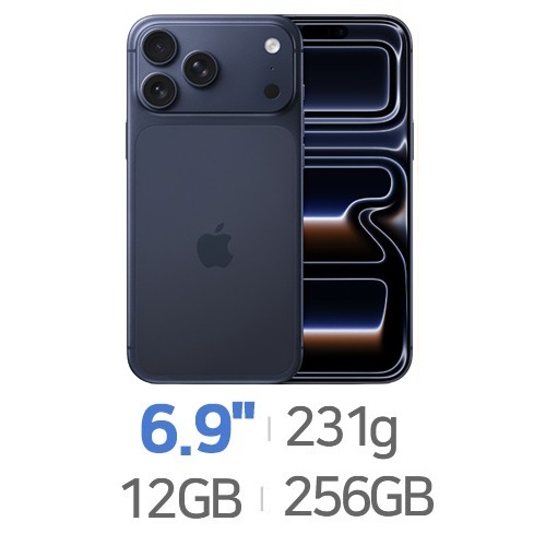 Apple  아이폰17 프로 맥스 256GB, 자급제 해외구매