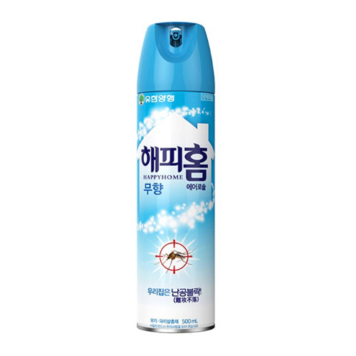 해피홈 에어로솔 수성 무향 500ml