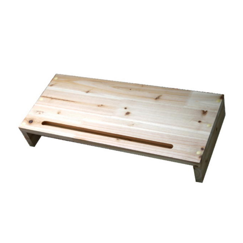 ninehole 원목 삼나무 모니터받침대 1단