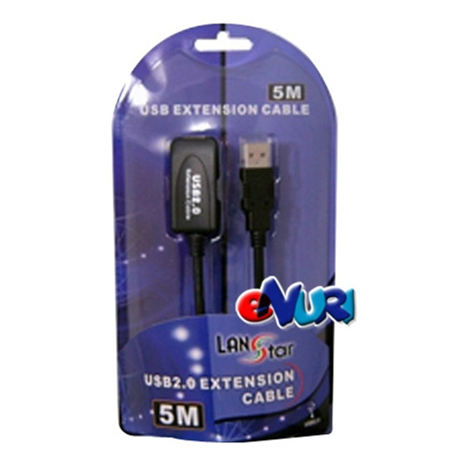 라인업시스템 LANStar USB2.0 AM-AF 리피터 케이블 [5m]