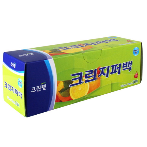 크린랲 크린지퍼백 15x10cm 20매 [1개(20매)]
