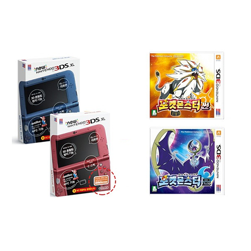 Nintendo 뉴 3DSXL + 포켓몬스터 썬/문 패키지