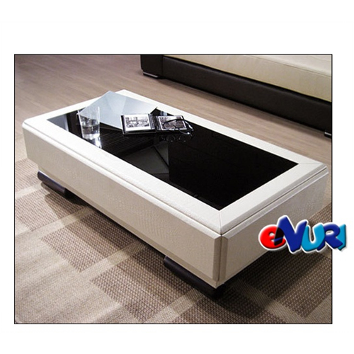  비앙스 오코 가죽 소파테이블 [아이보리]