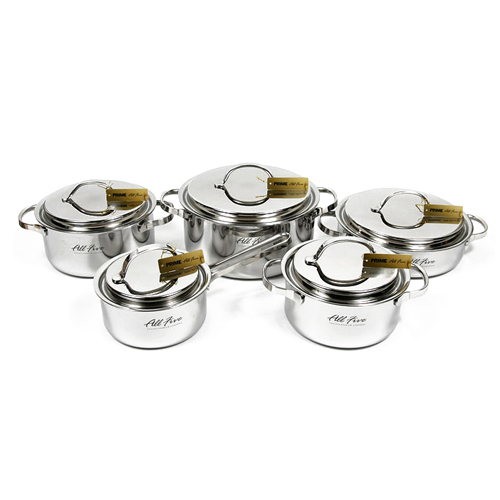 한일스텐레스  스플릿 통5중 냄비 5종 (편수16+양수18,20,24+전골24)