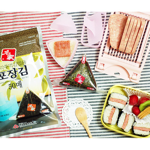 알럽하우스  스팸 삼각김밥만들기 (슬라이서+김밥틀소틀+삼각틀+김50)