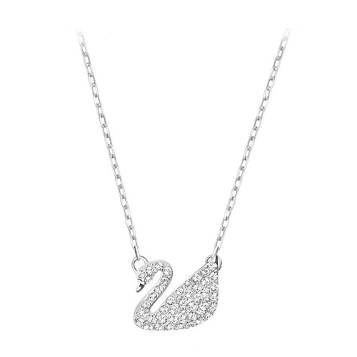스와로브스키 14K Swan Pave 네크리스_5187404