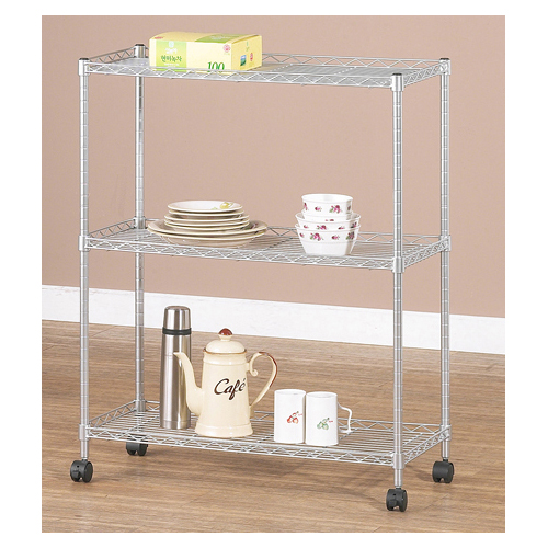  서울산업 실버 메탈랙 3단