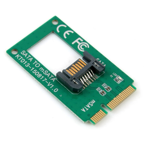 라이트컴 Coms PCB 타입 SATA to mSATA 변환 컨버터 (KS508)
