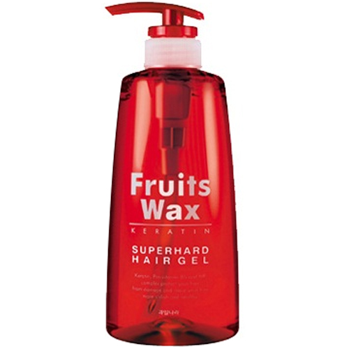 웰코스 후르츠 왁스 케라틴 슈퍼 하드 헤어 젤 500ml