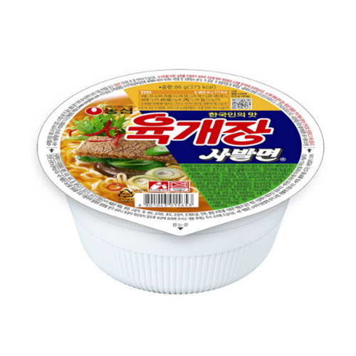 농심 육개장 사발면 86g [5개]