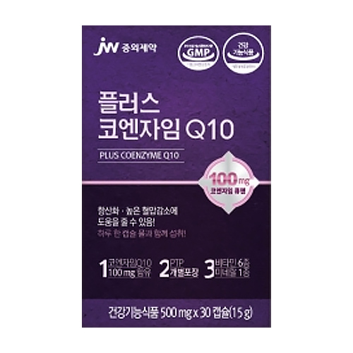 JW중외제약 플러스 코엔자임Q10 30캡슐