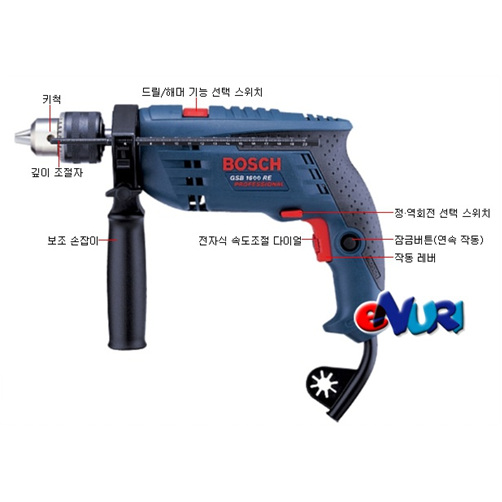  보쉬 750W GSB 1600 RE [+액세서리]