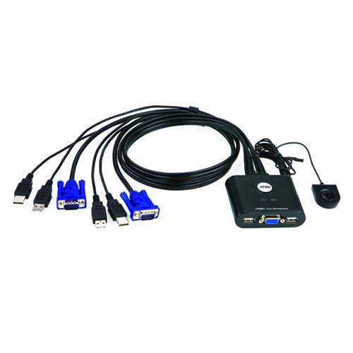 에이텐 CS22U 2포트 USB 케이블 KVM 스위치