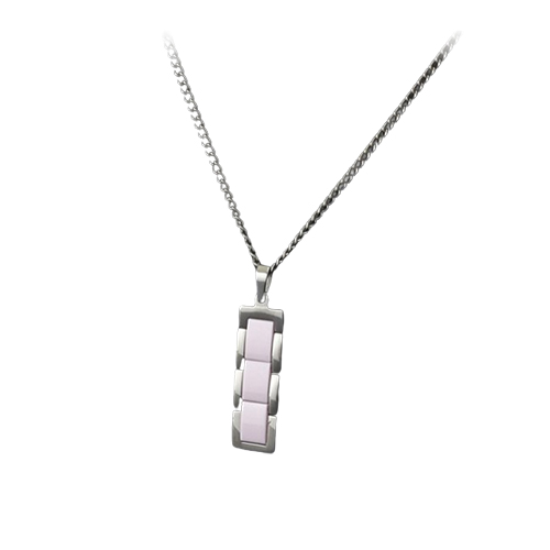 제이에스터 게르마늄 세라믹 목걸이 (JA-NE-CR002PKSV)